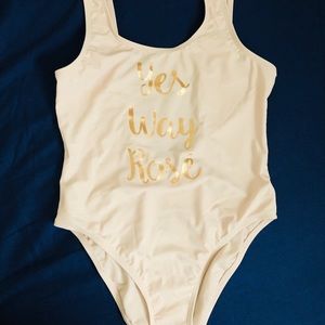 One Piece High Leg Bathing Suit